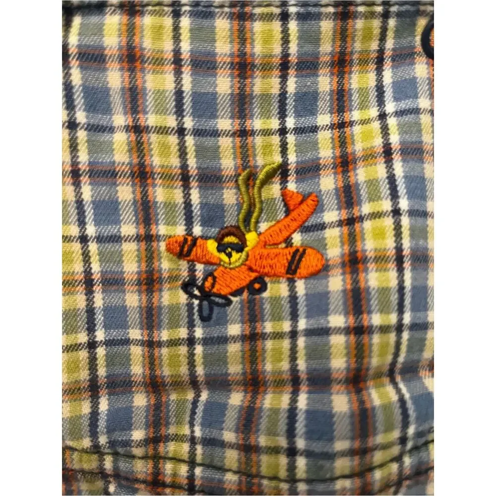 Vintage Gymboree Plaid Short Overalls